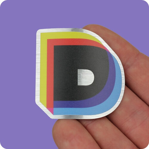 Brushed Aluminium Stickers