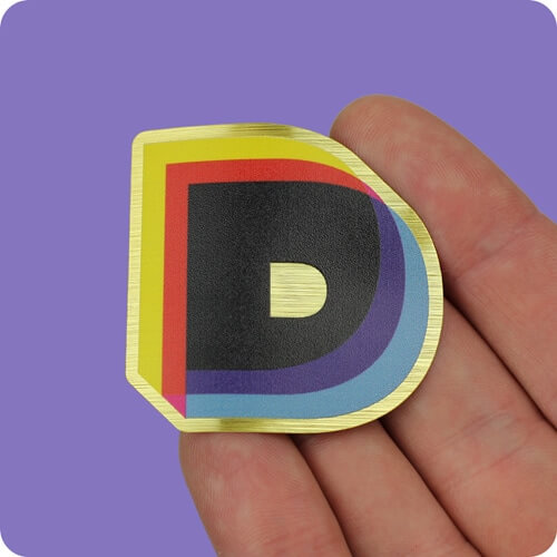 Brushed Gold Stickers